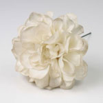 Zinnia. Flemish flower. White. 9cm 3.265€ #504190122BCO03